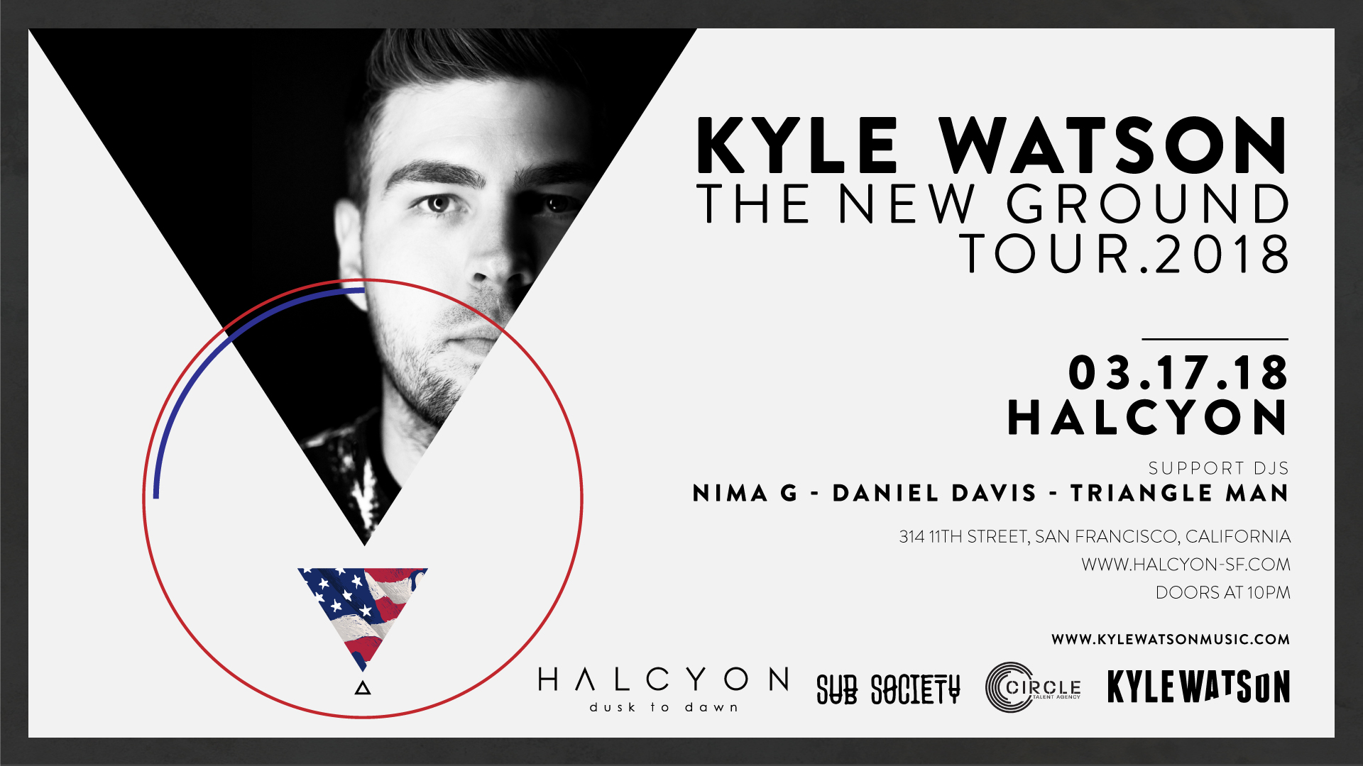 Mar 17 – Kyle Watson – The New Ground Tour at Halcyon