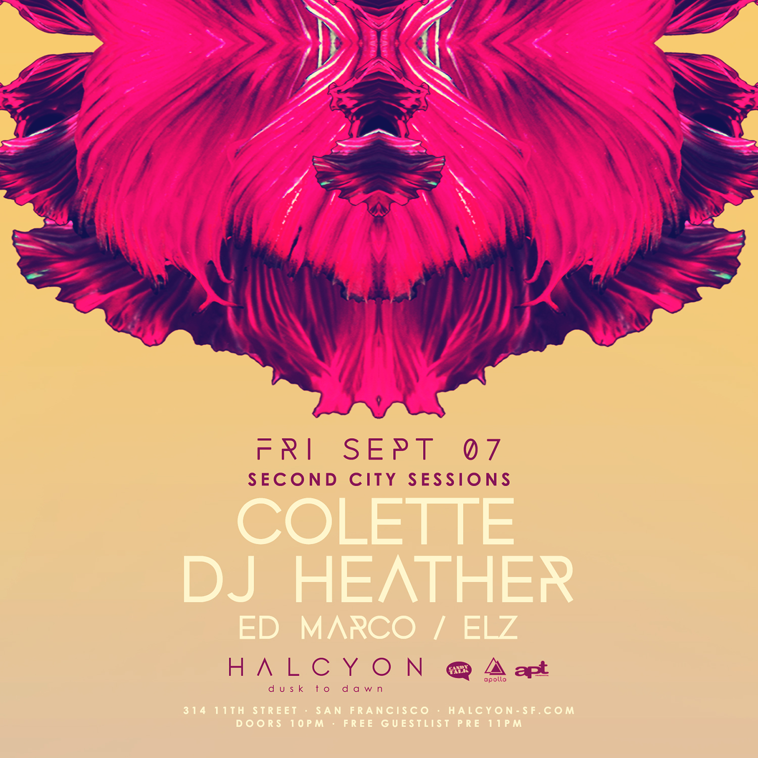 Fri Sept 07 – Colette + DJ Heather