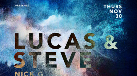 Nov 30 - ElectricStardust Presents Lucas & Steve at Halcyon