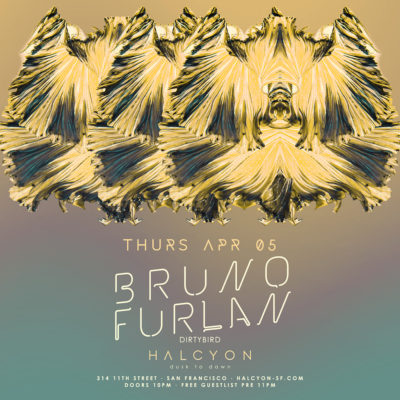 Thurs Apr 05 - Bruno Furlan at Halcyon