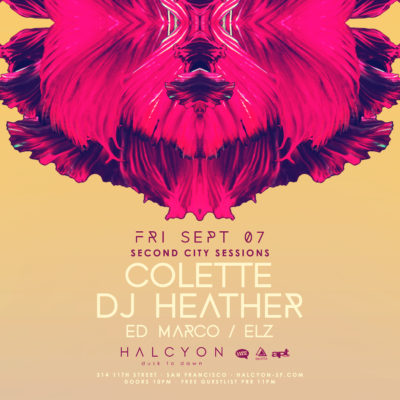 Fri Sept 07 - Colette + DJ Heather